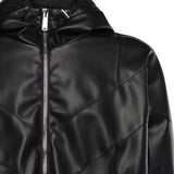 Giacca hoodie in similpelle S74AM1676 S60340900 DSQUARED2 