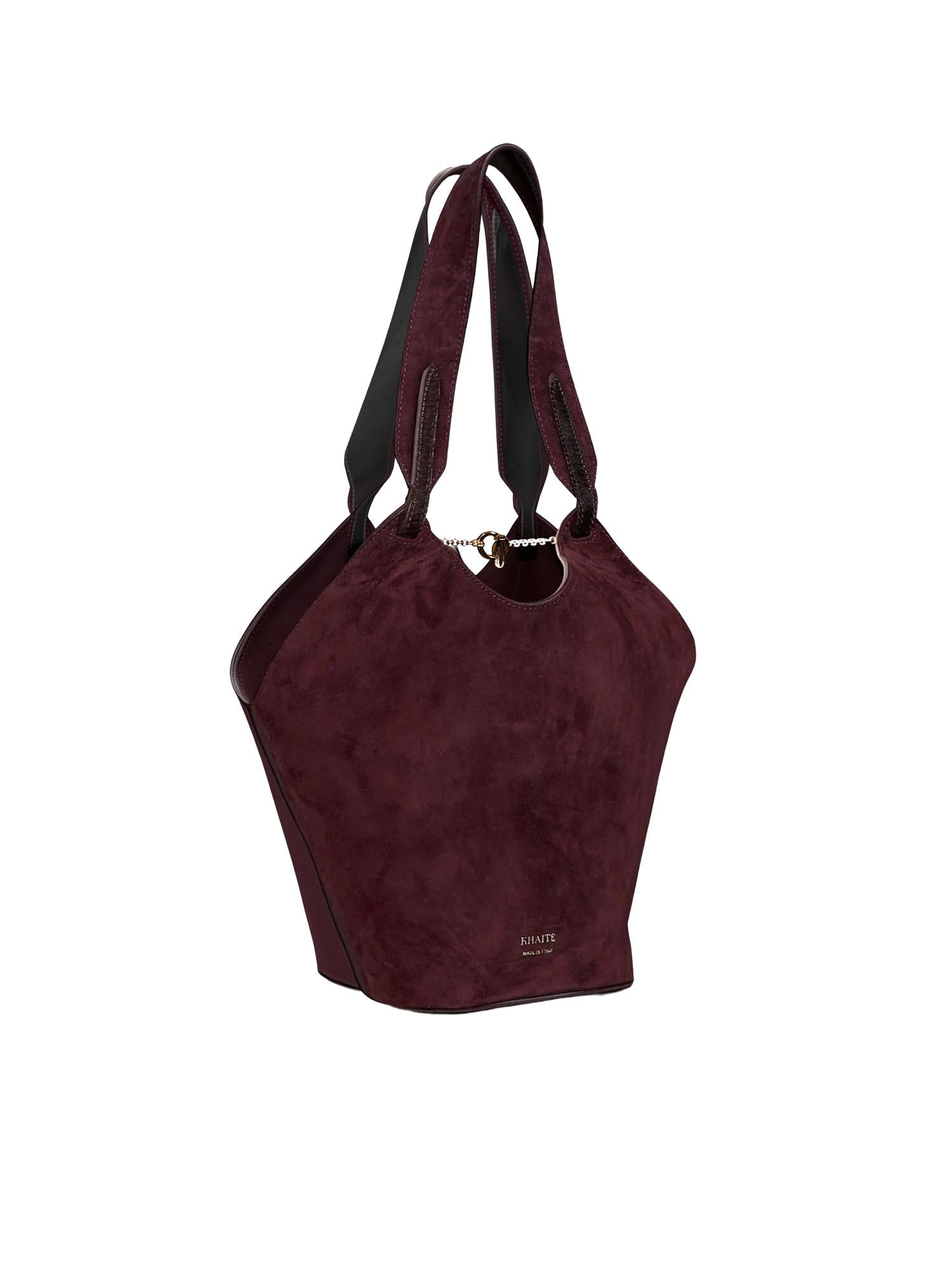 Borsa Lotus Mini in cavallino<BR/> H2056 978585 KHAITE 