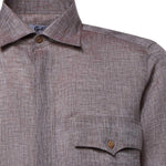 Camicia Rits in lino RITS KAKI GALIANO 