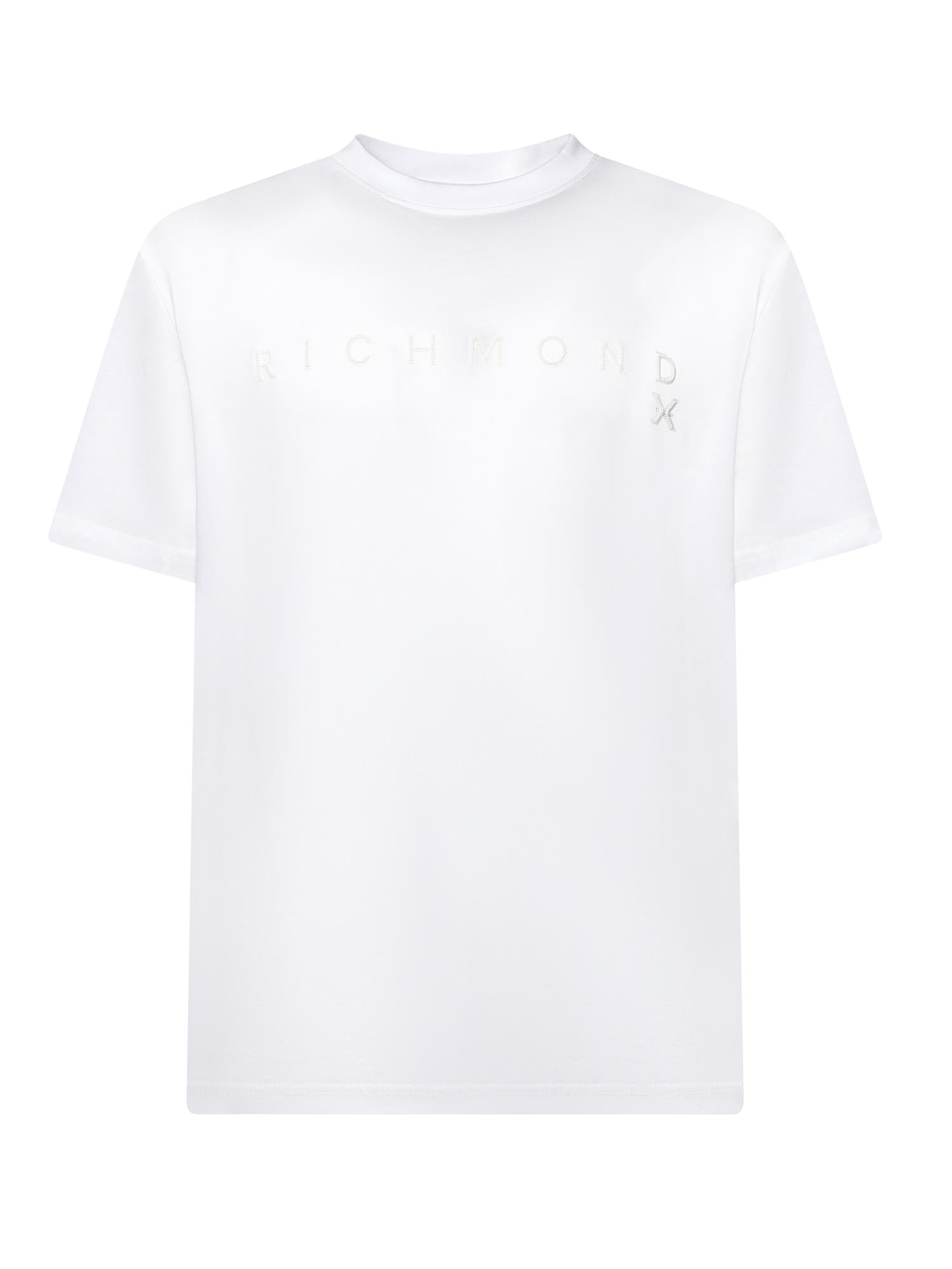 T-shirt Patum in cotone UMA25046TS WHITE RICHMOND X 