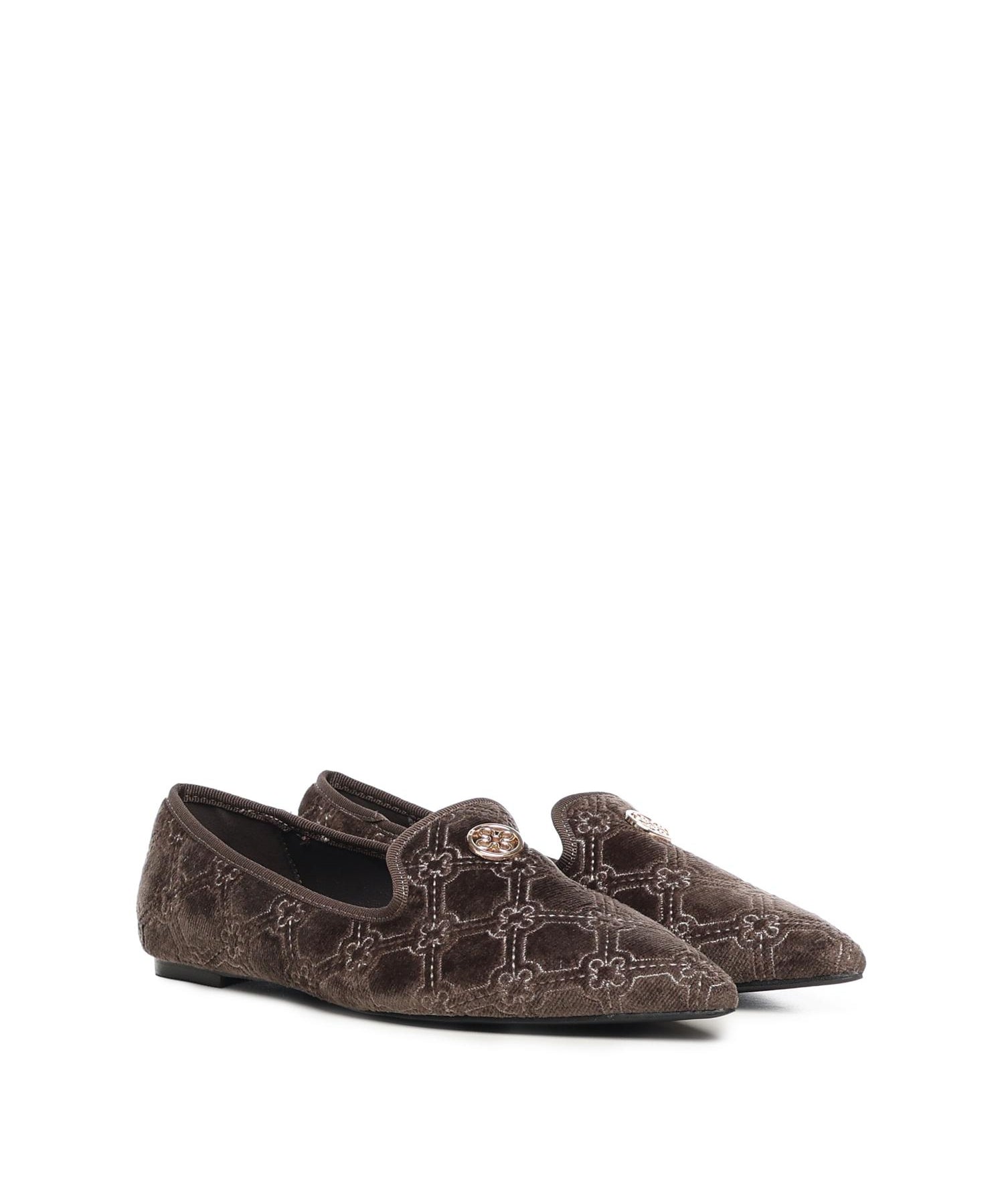 Mocassini Iris Winter con logo 73SC9FV01VEL IRIS WINTERTAUPE V° 73 