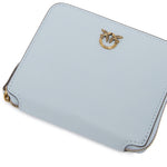 Portafoglio quadrato zip-around in pelle 100249 A0F1E37Q PINKO 