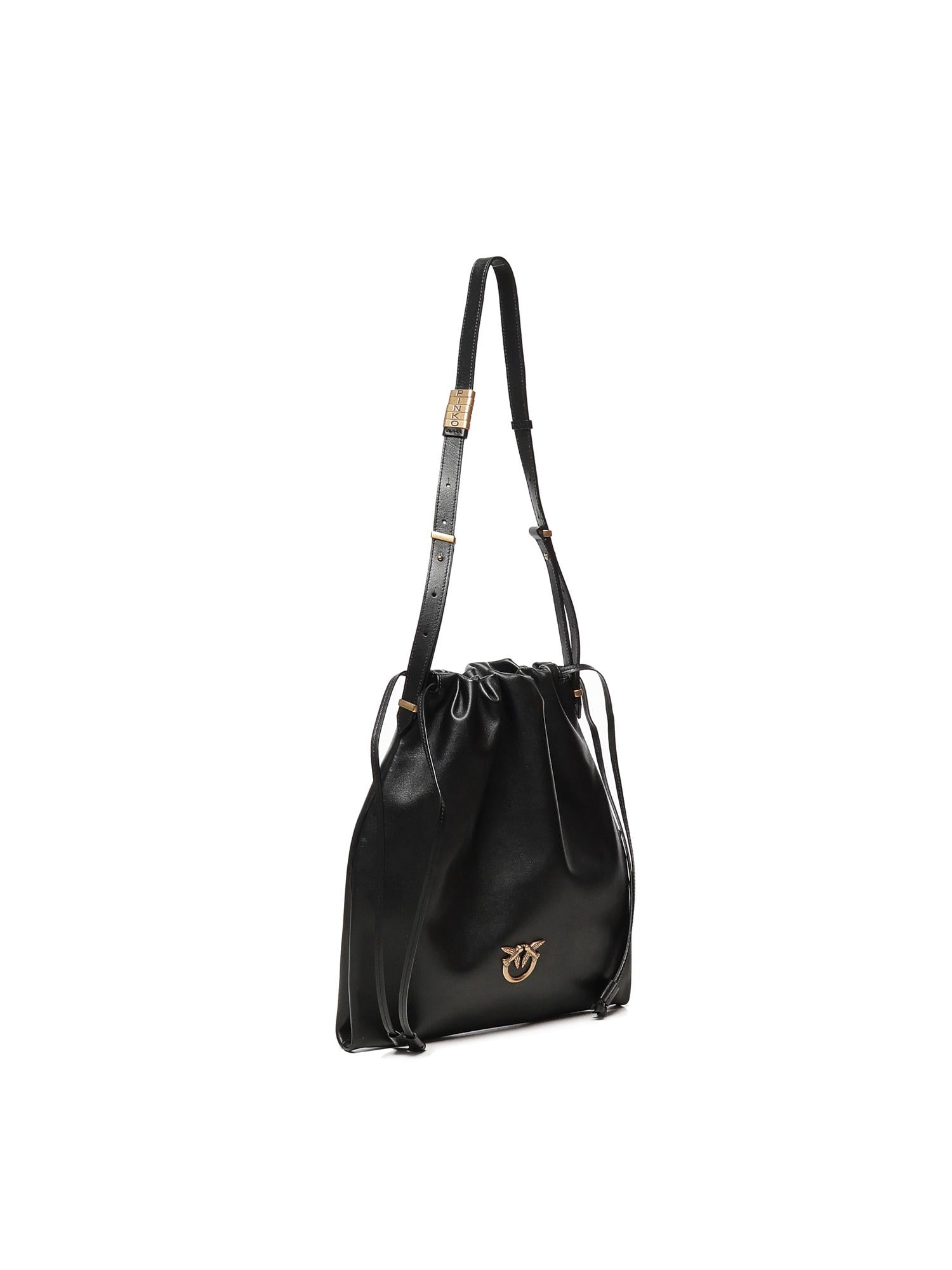 Borsa a spalla con logo 104359 A0QOZ99Q PINKO 