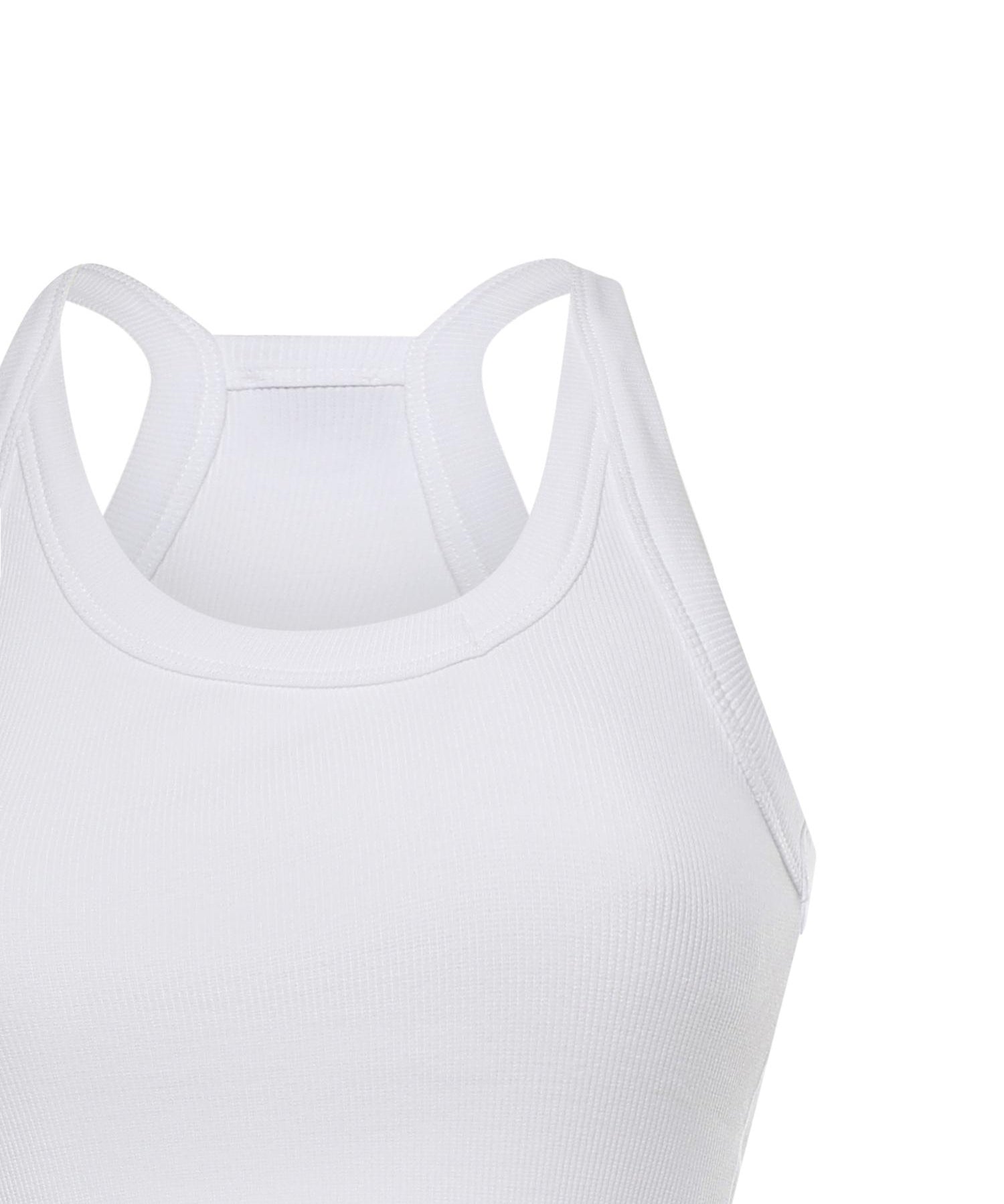 Canotta cropped con scollo asimmetrico 107304 A3IKZ14 PINKO 