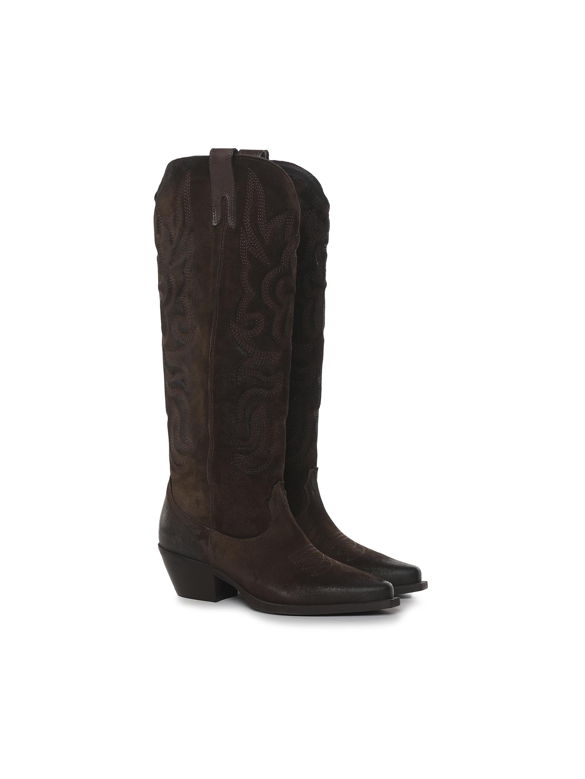 Stivali alti texani DX328B INGR.MORO METISSE 