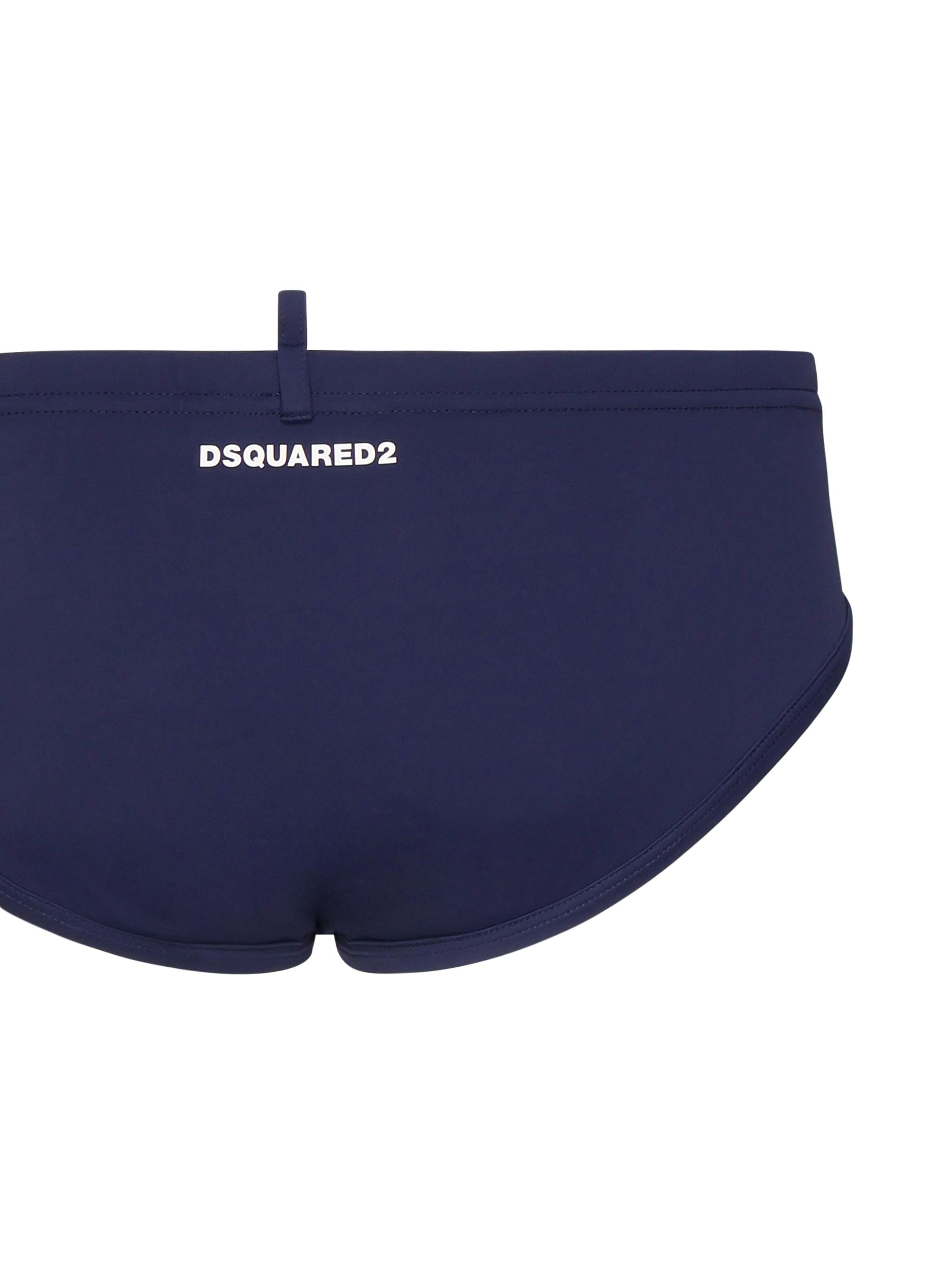 Costume da bagno con logo D7B396010 412 DSQUARED2 
