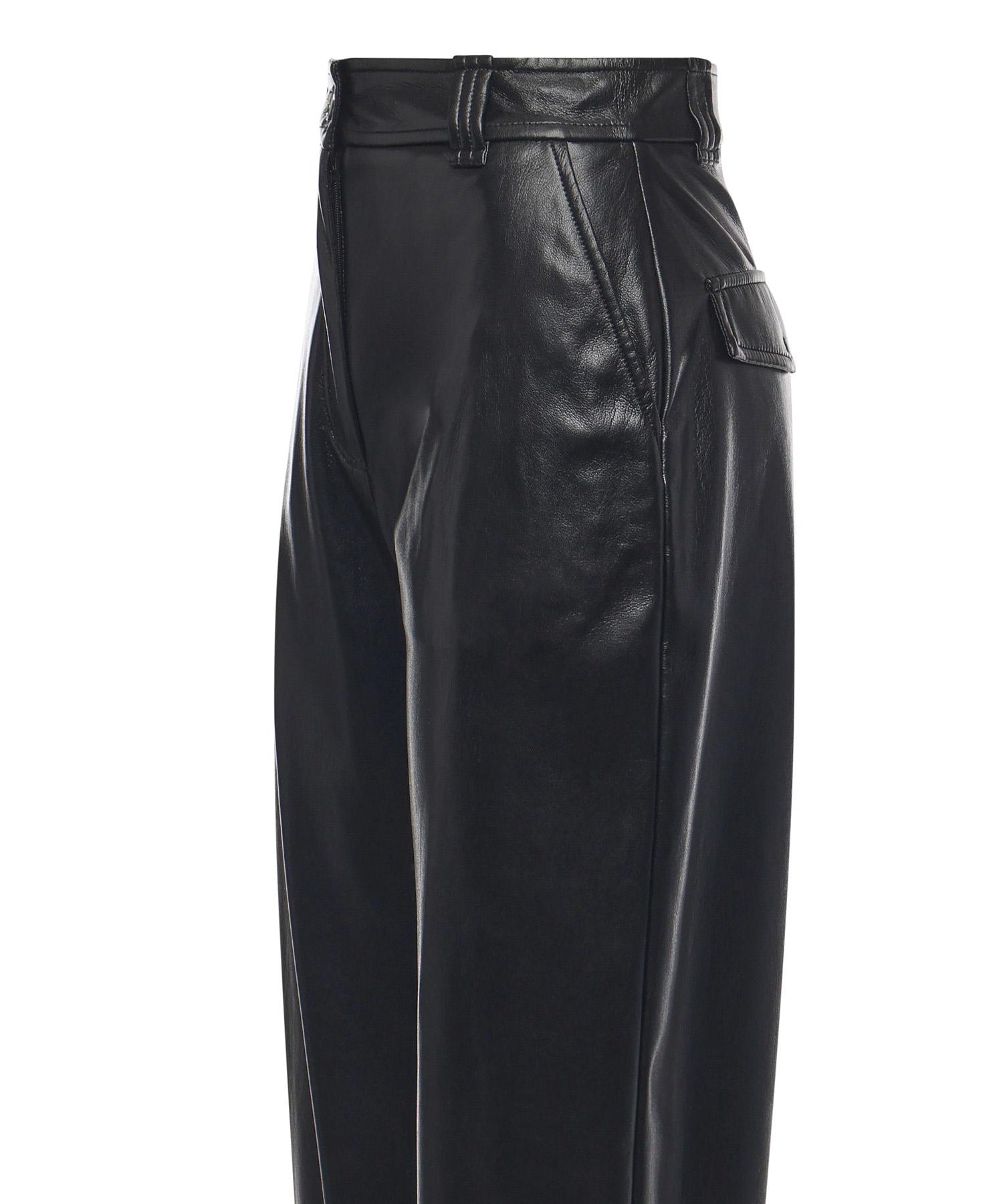 Pantaloni balloon effetto pelle soft touch 105371 A2P4Z99 PINKO 