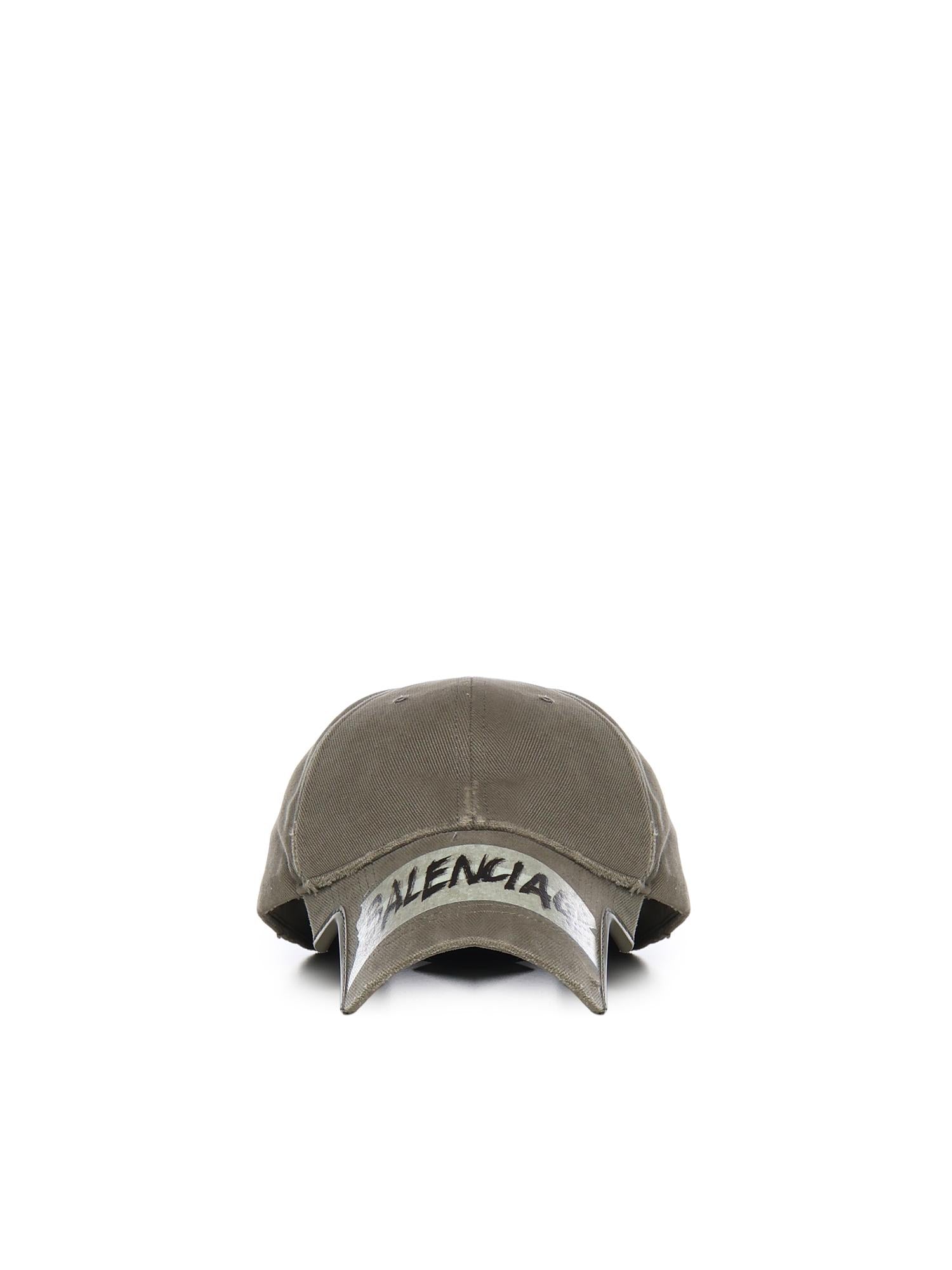 Berretto Masking Tape in drill di cotone 858087 410B22840 BALENCIAGA 