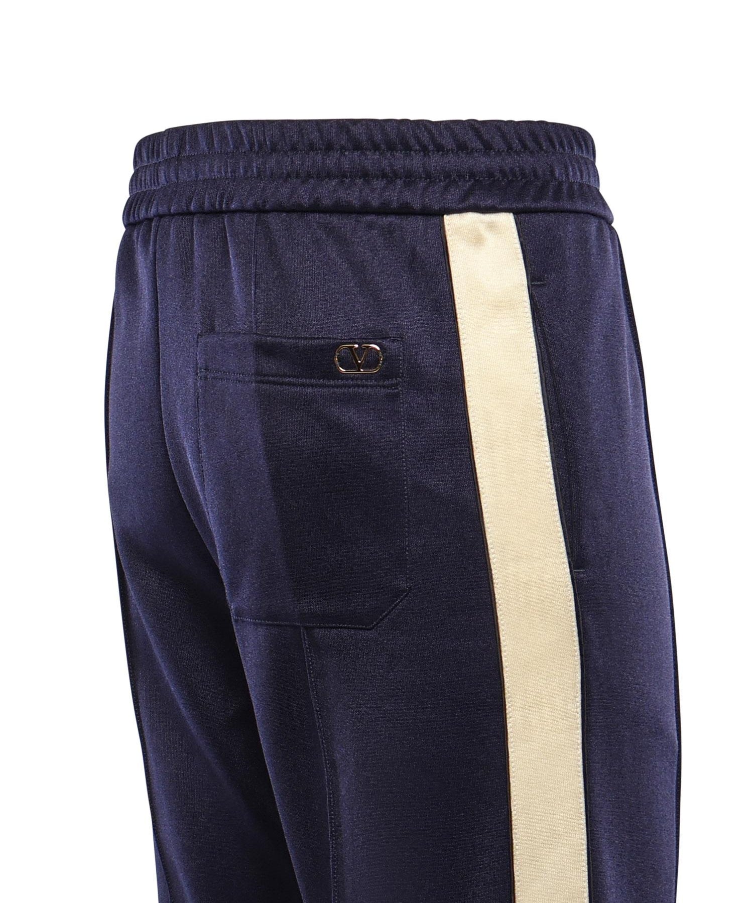 Pantaloni in acetato con patch Vlogo 8V3MD05N BBPBLB VALENTINO GARAVANI 