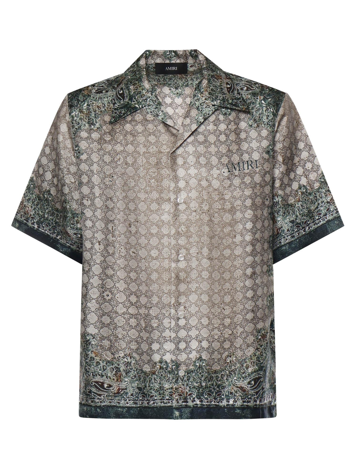 Camicia con stampa in seta AMTOSH1095 900 AMIRI 