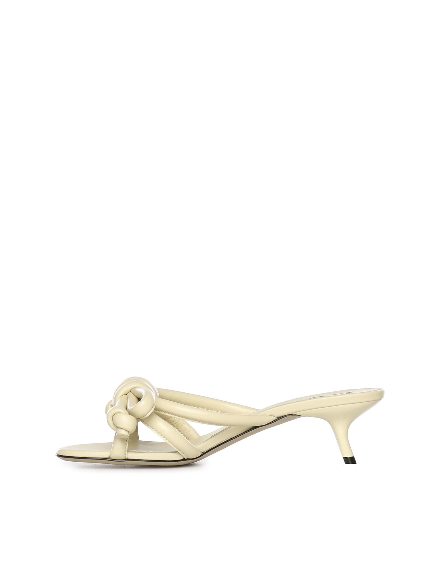 Sandalo Flamenco Knot in pelle LLSP465X10 8020 LOEWE 