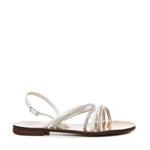 Sandali Fredy cinturino con strass 73SC8V502STR FREDYARGENTO/OFF WHITE V° 73 