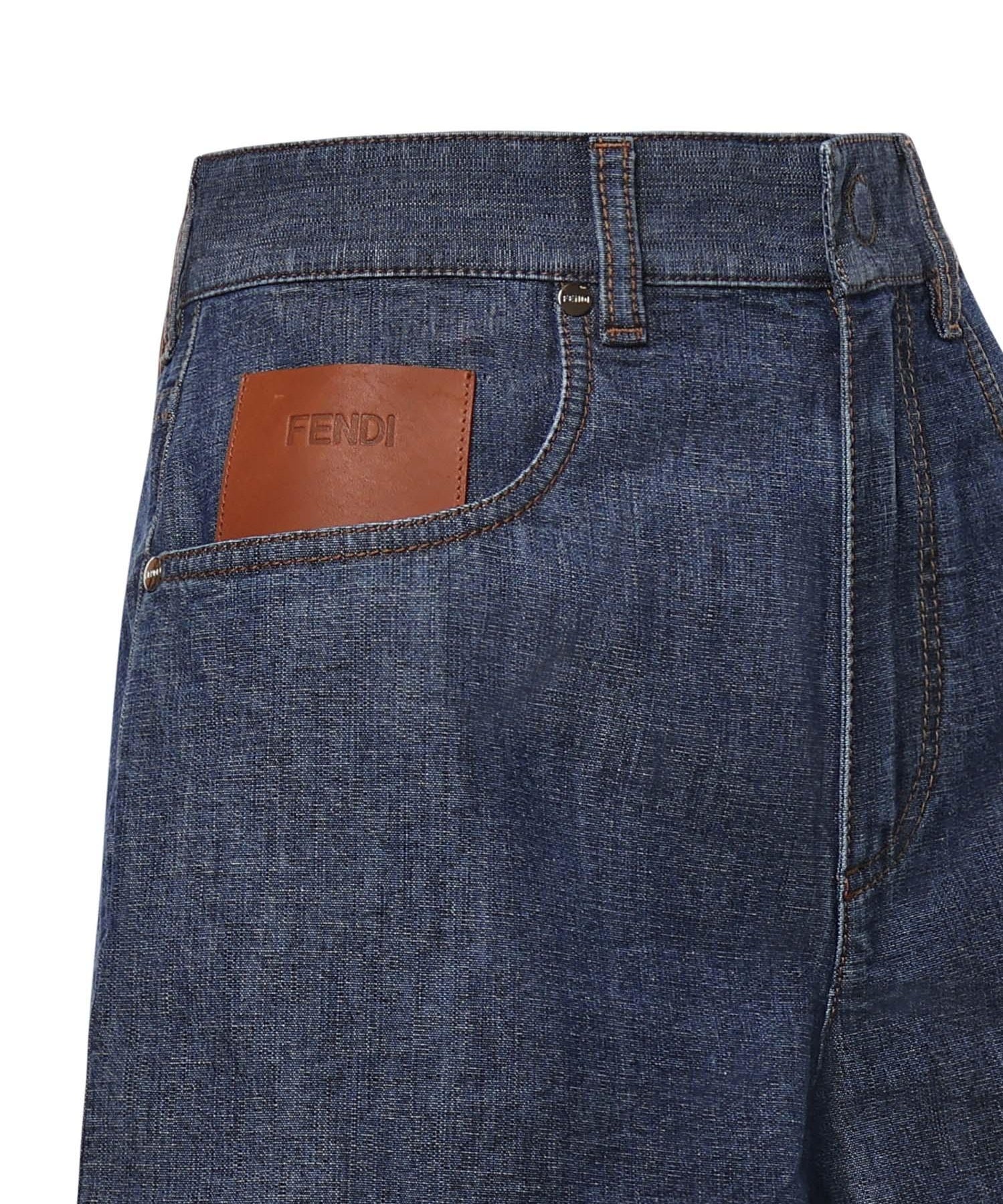 Short in denim FLP861 AW8HF0QB0 FENDI 