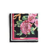 Foulard in twill di seta stampa Rose FN092R GDCUJHD5JA DOLCE & GABBANA 