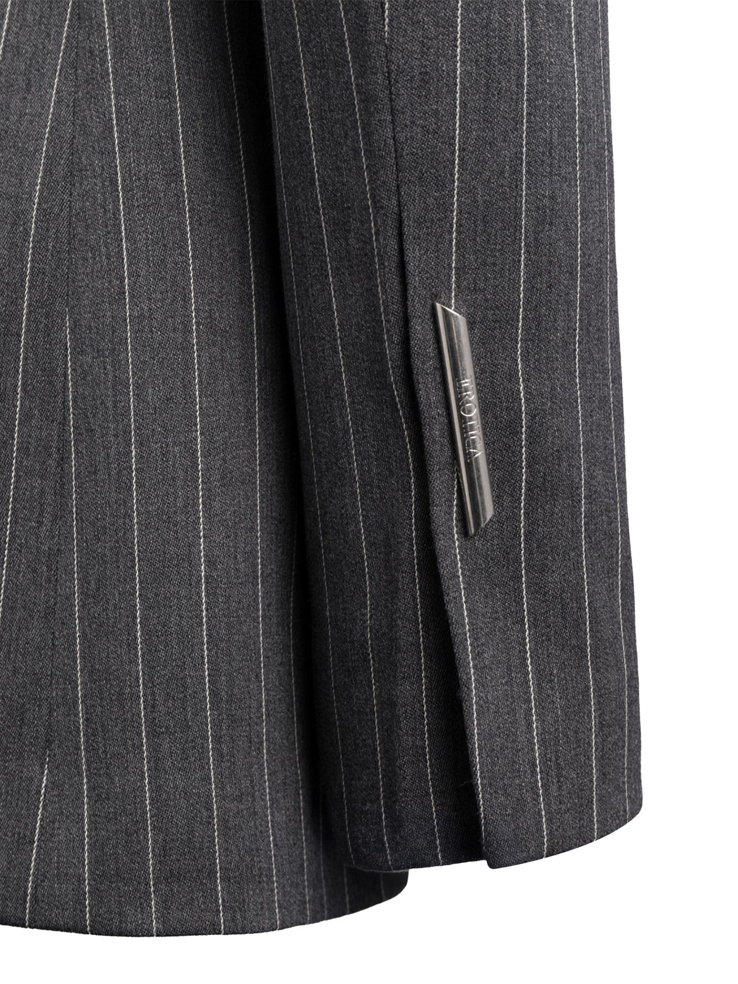 Blazer monopetto in fresco di lana gessato DJ847 ES0080D903 DONDUP 