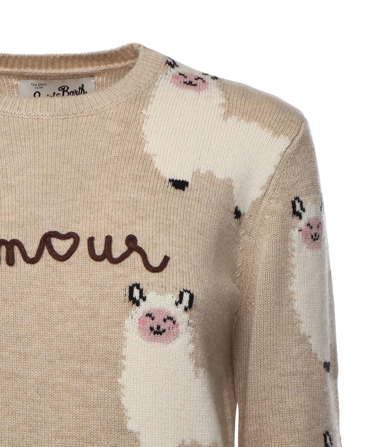Maglione New Queen in misto cashmere<BR/> QUE0014 03975I MC2 SAINT BARTH 