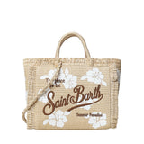 Borsa Colette in tessuto effetto paglia con logo COL0017 03047L MC2 SAINT BARTH 