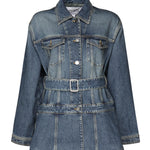 Giacca in denim con baschina<BR/> AA9V0422T536A 525 ALAIA 