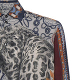 Camicia in seta con stampa piazzata leopardo MRIC0071 AKF11X0880 ETRO 