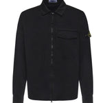 Overshirt in raso di cotone con logo L1S151200015 S0012V0029 STONE ISLAND 