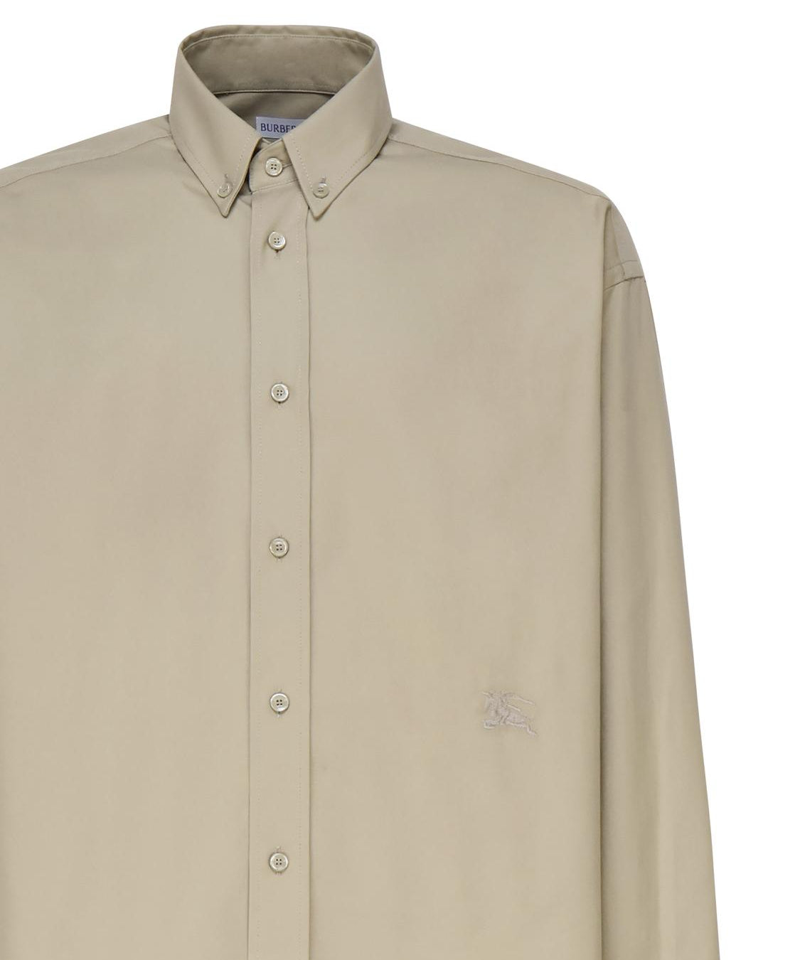 Camicia in cotone con logo sul fianco 8082303 .B7311 BURBERRY 