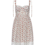 Abito corto in popeline stampa Roselline F60F9T HS5UBHA5XJ DOLCE & GABBANA 