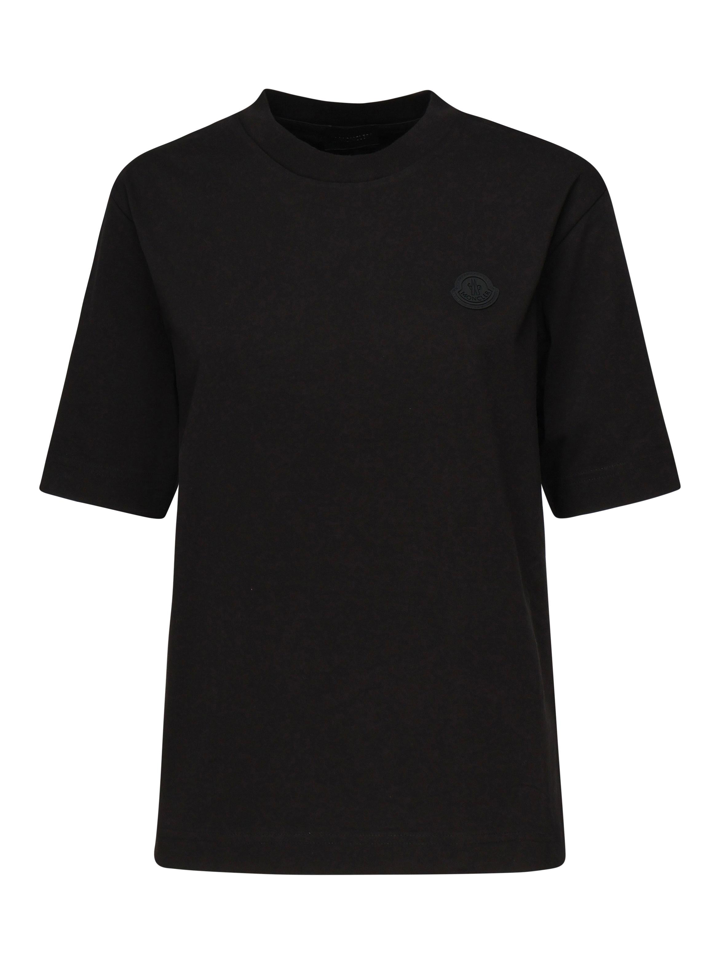 T-shirt con patch logato in silicone K10938C00005 89A17999 MONCLER 