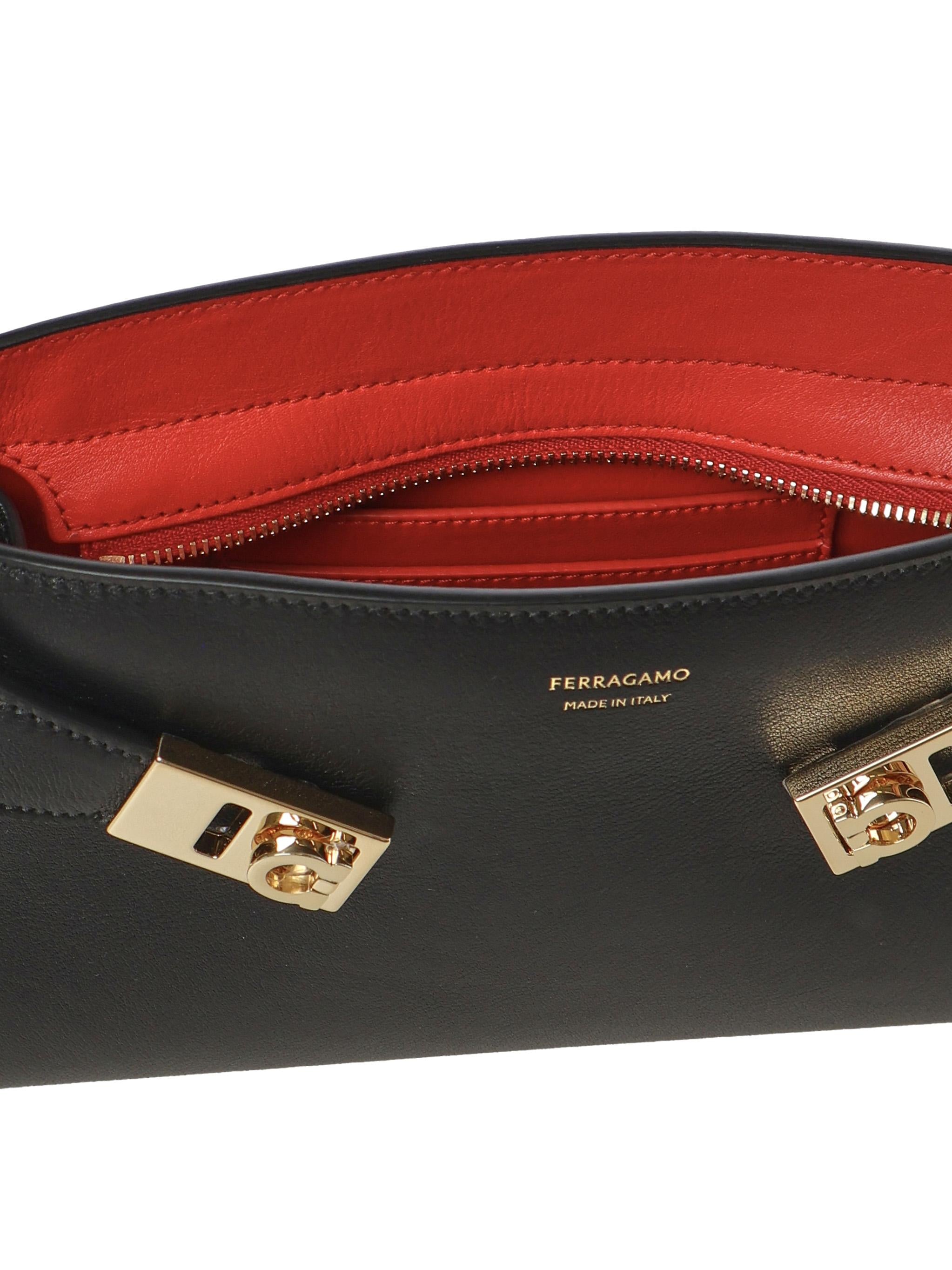 Mini borsa a tracolla Hug 218964 774628005 FERRAGAMO 