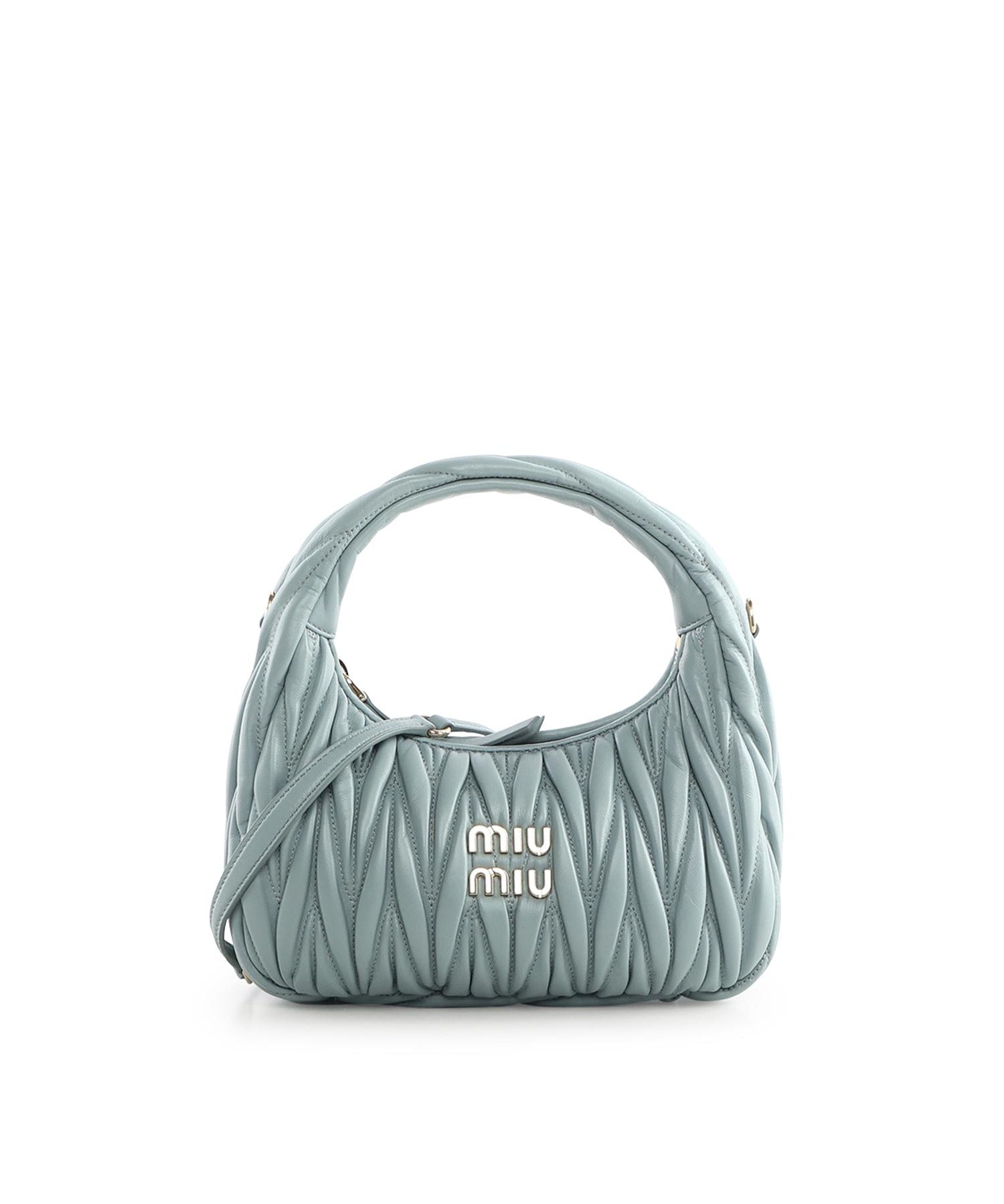 Borsa hobo Wander in nappa matelassé 5BC125 AN88F0035 MIU MIU 