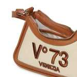 Borsa a tracolla Responsible con logo 73BS9MU02 RESPONSIBLE 73OFF WHITE/CUOIO V° 73 