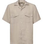 Camicia in lino M75CAMM04TES0I139 02NN ELEVENTY 