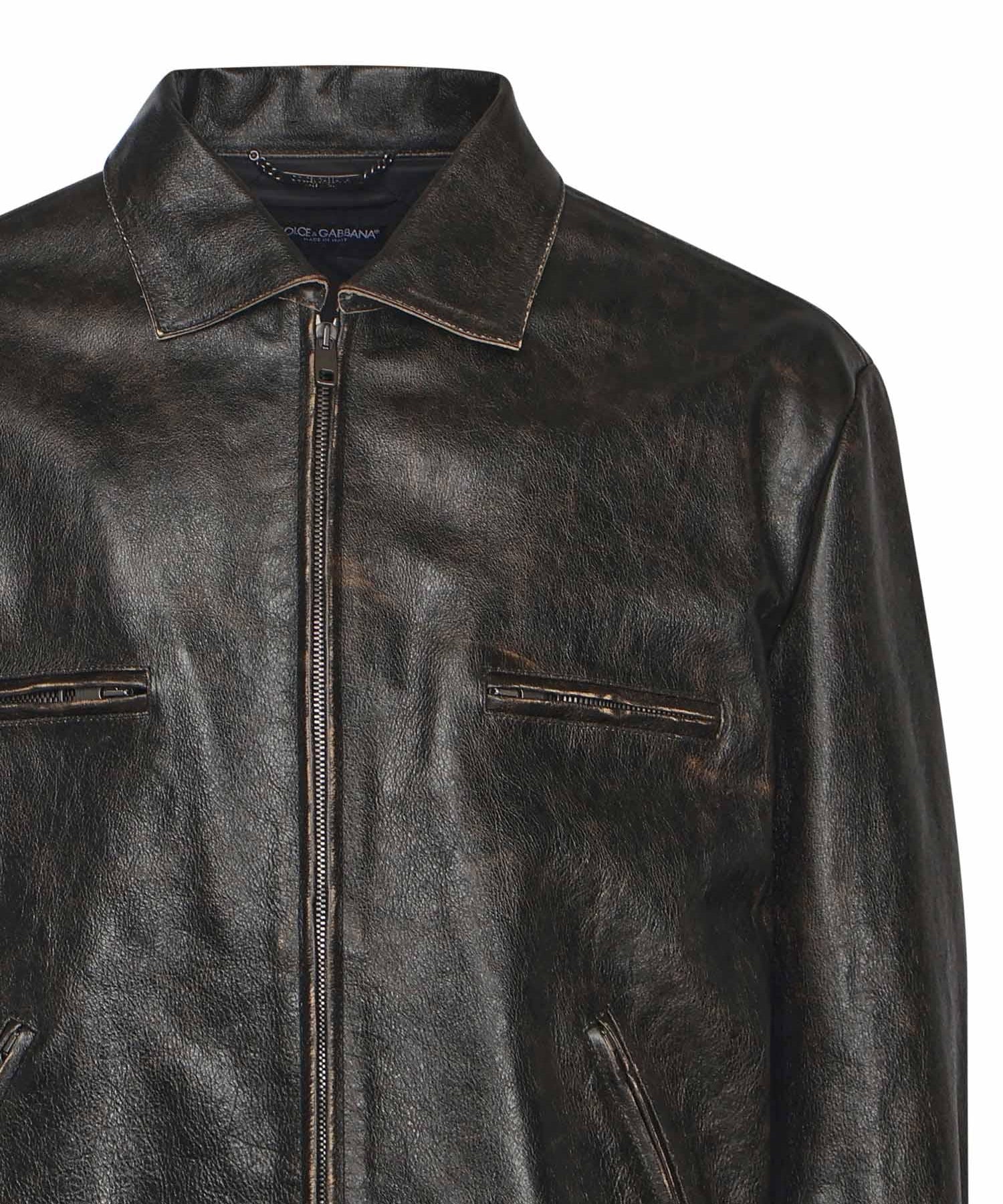 Overshirt in nappa G9BQIL HULXKN0000 DOLCE & GABBANA 