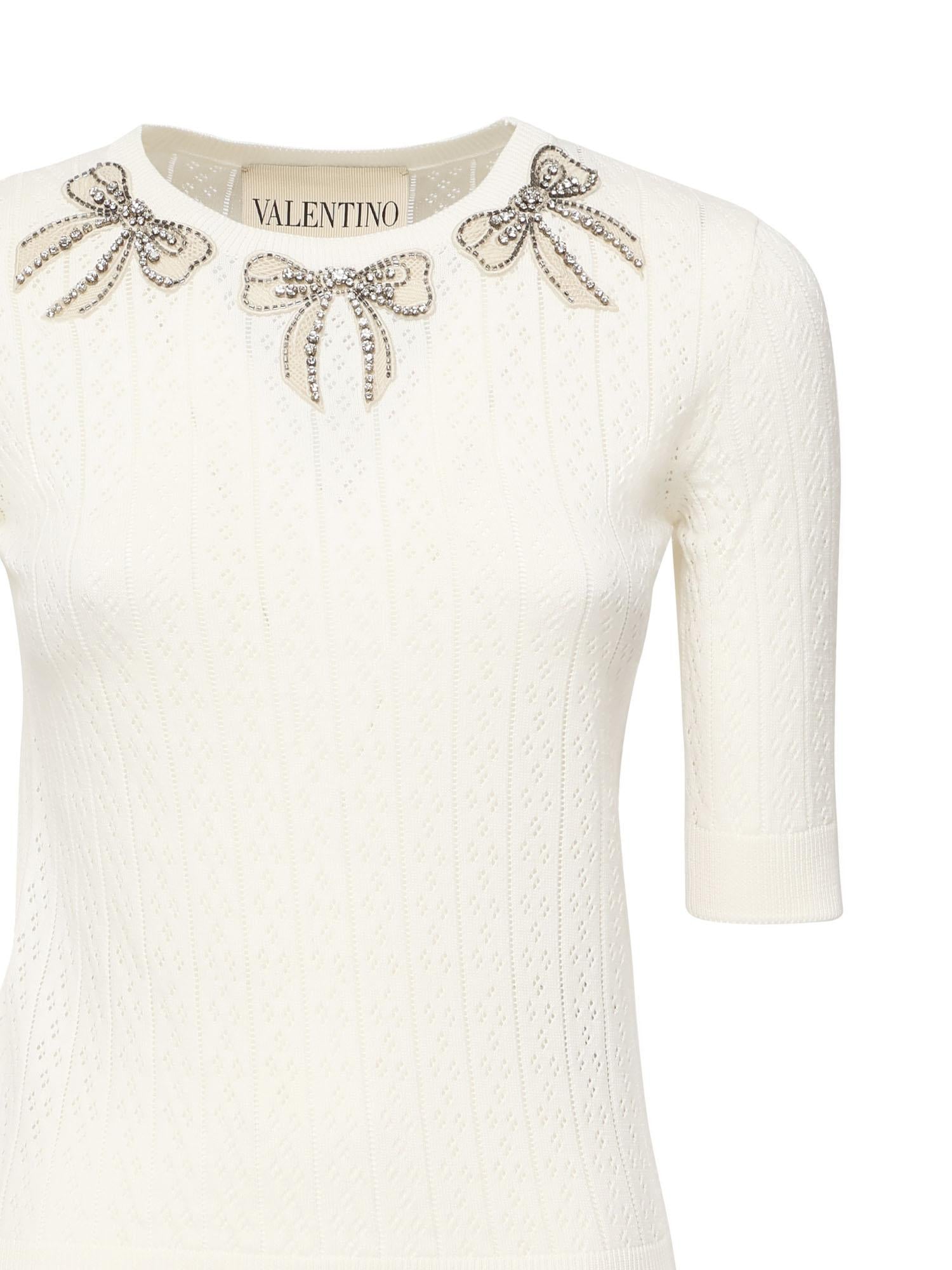 Top in cotone ricamato 7B3KC66C 9EGA03 VALENTINO GARAVANI 