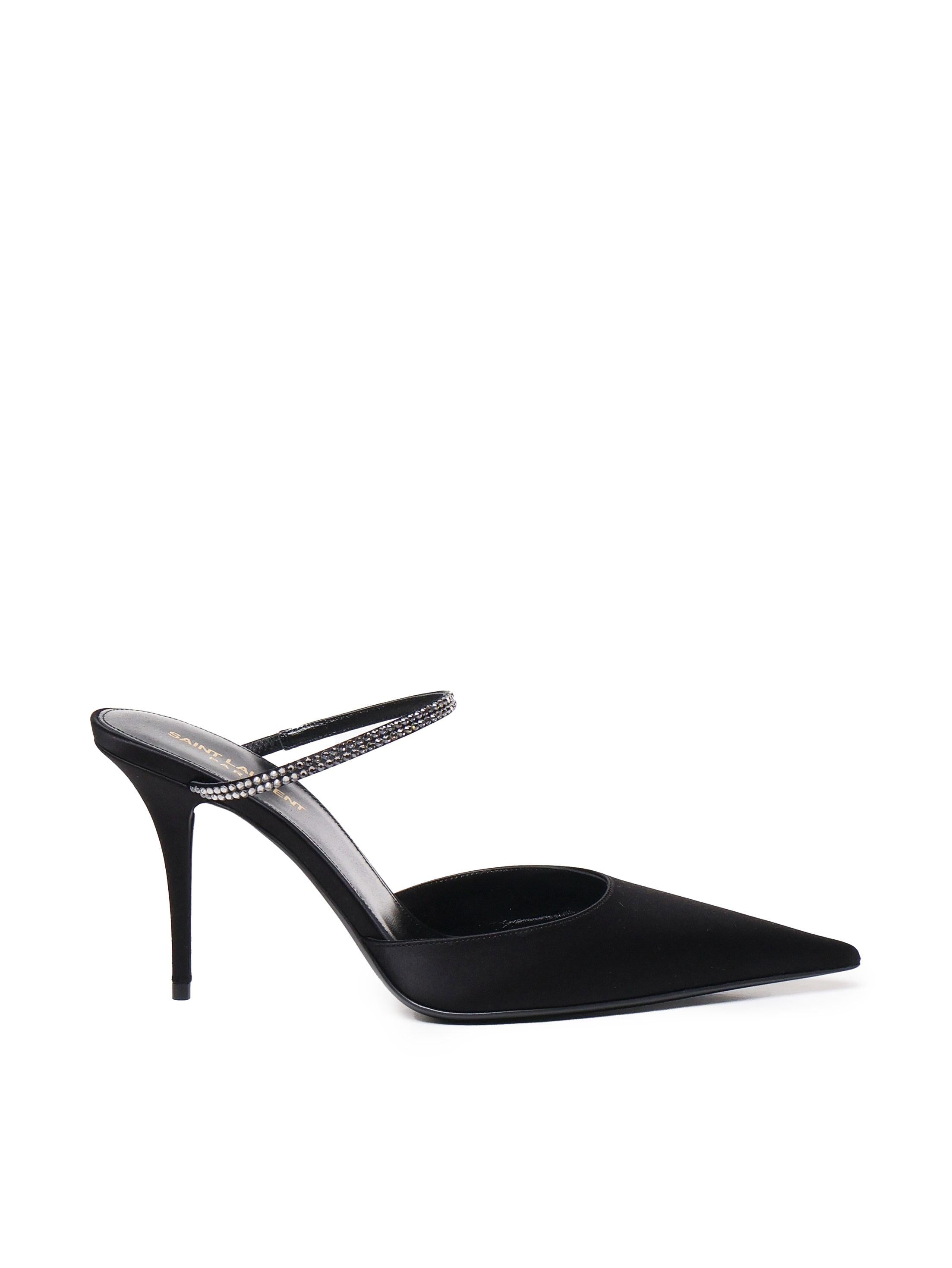Slingback Barbara in satin 799715 9QN0A1021 SAINT LAURENT 