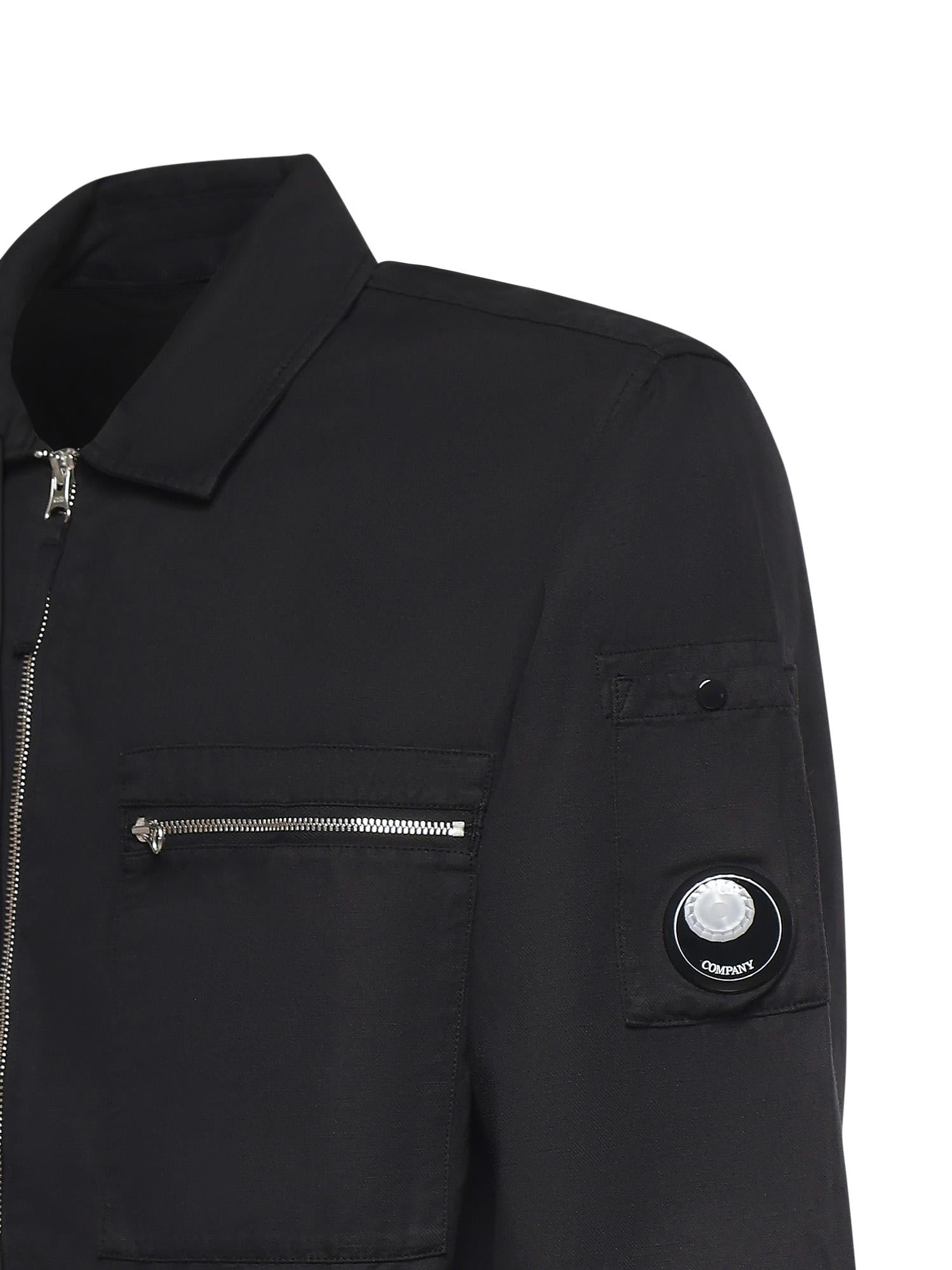 Overshirt in cotone e lino 20CMOS226A 110626G999 C.P. COMPANY 