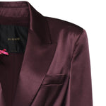 Giacca in satin con cintura 106589 A1Y5R57 PINKO 