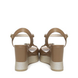 Sandali zeppa in pelle SA5117P0102S1853  LIU JO 