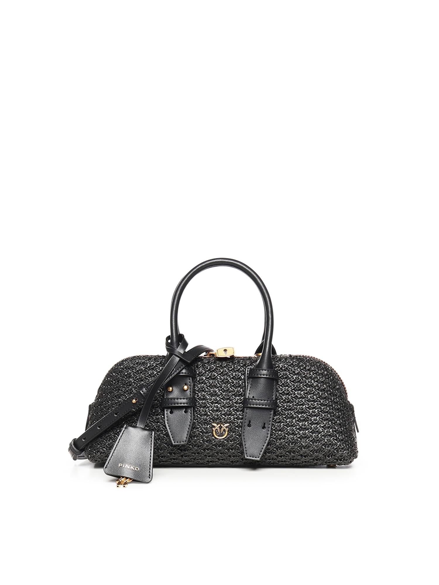 Borsa a mano Escape Bag Horizontal in rafia 105334 A1RLZ99Q PINKO 