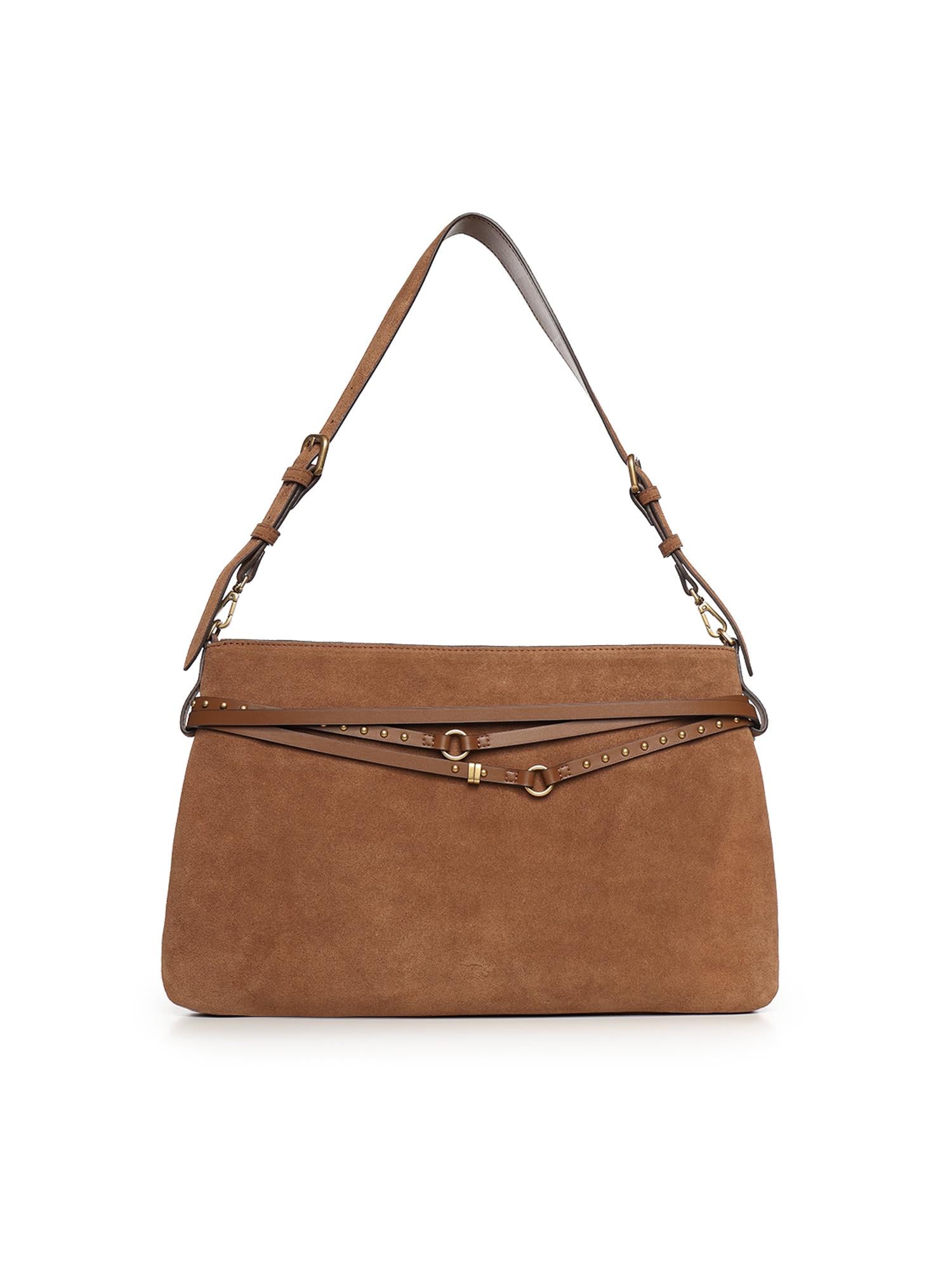 Borsa a spalla grande Belt Bag Big in suede 105903 A0F6L17Q PINKO 