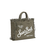 Borsa Colette in lino con logo COL0018 00144L MC2 SAINT BARTH 