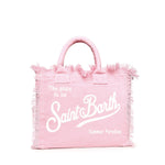 Borsa Vanity in lino con logo VANI022 00142L MC2 SAINT BARTH 