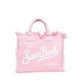 Borsa Vanity in lino con logo VANI022 00142L MC2 SAINT BARTH 