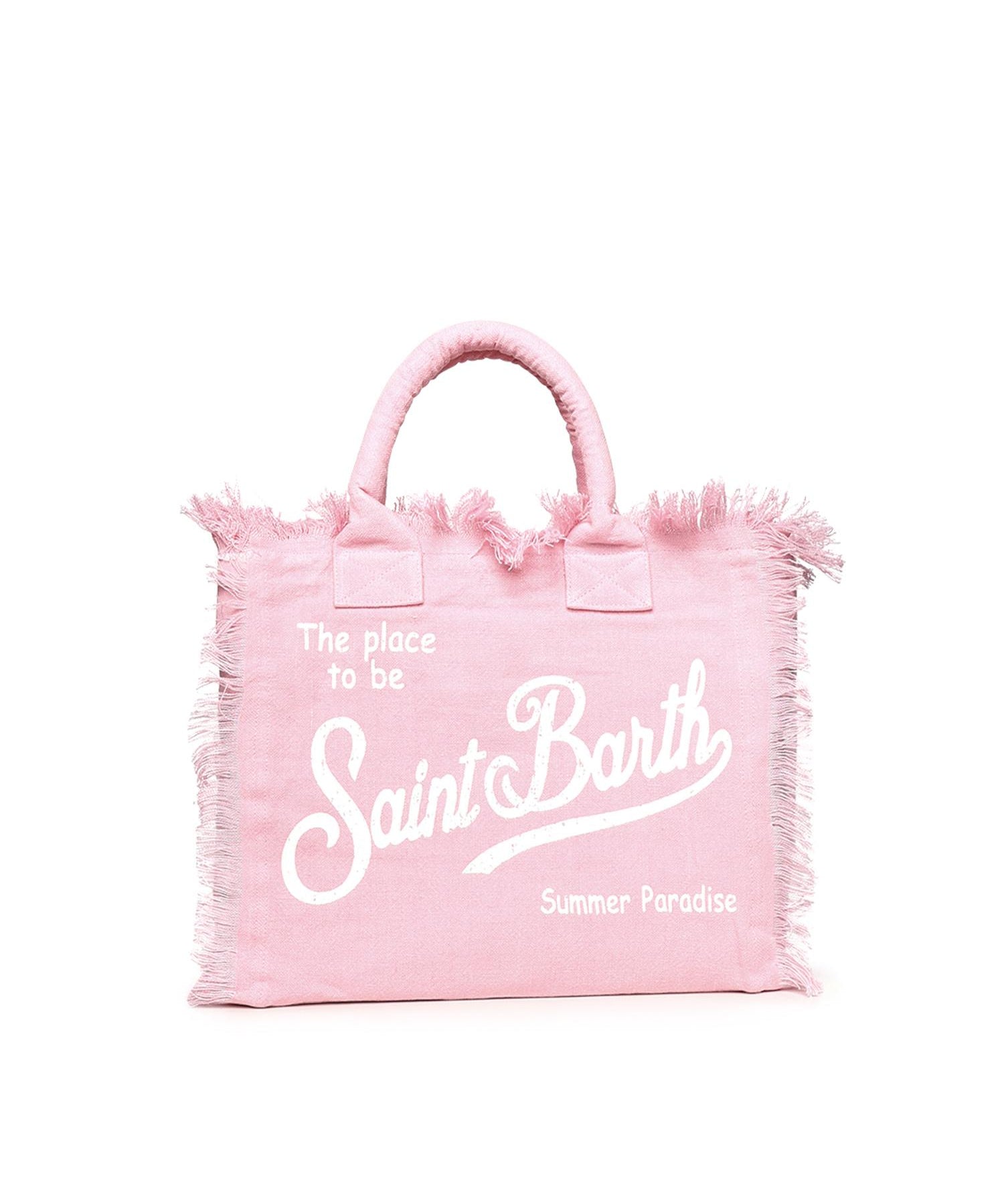 Borsa Vanity in lino con logo VANI022 00142L MC2 SAINT BARTH 