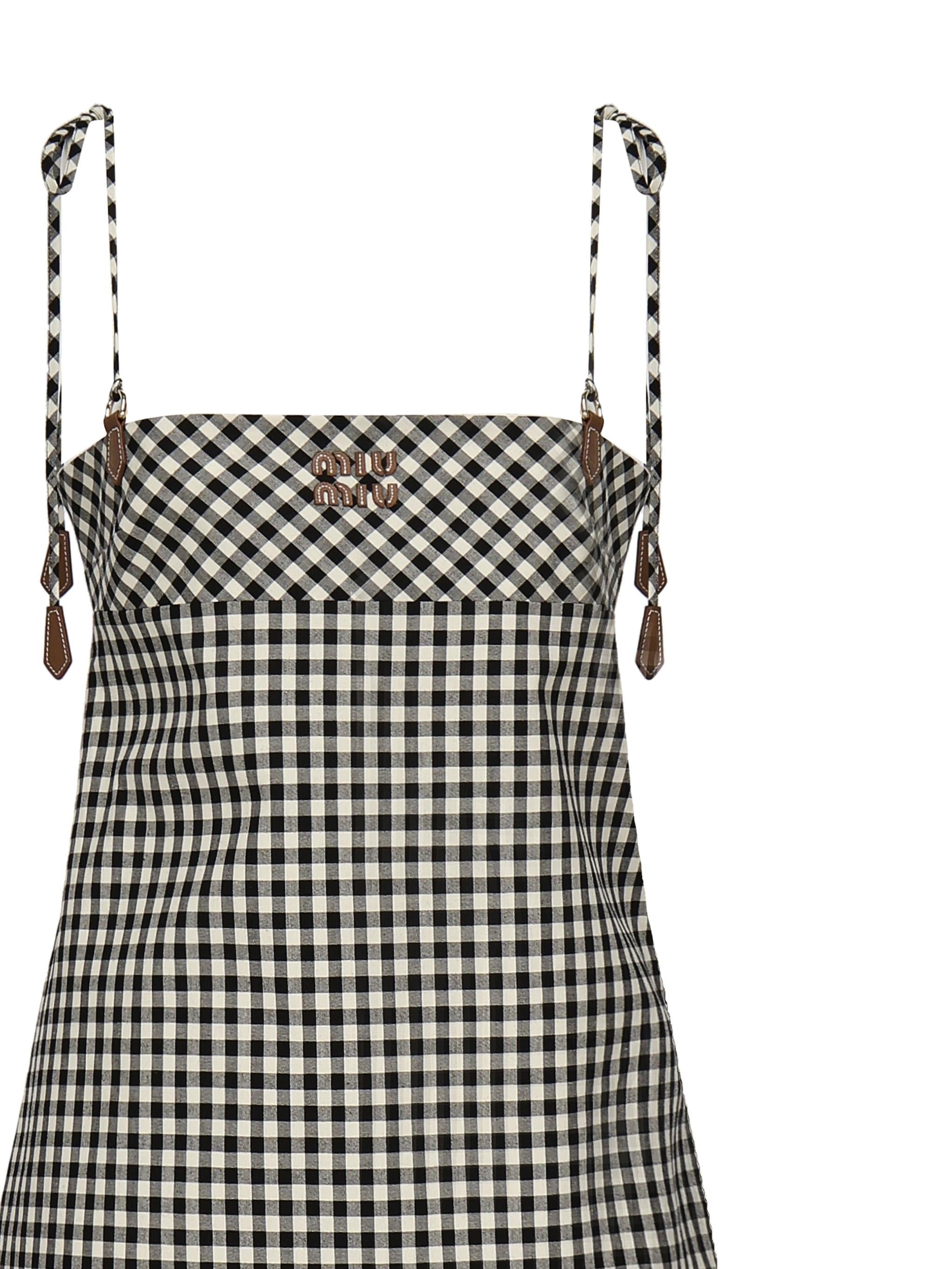 Mini abito a quadri MF5860 12OFF0964 MIU MIU 