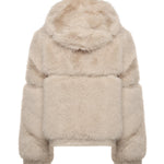 Pelliccia penny con cappuccio 73C19EX02 PENNYOFF WHITE V° 73 
