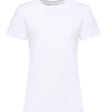 T-shirt mezze maniche ricamo logo 101752 A2HNZ04 PINKO 