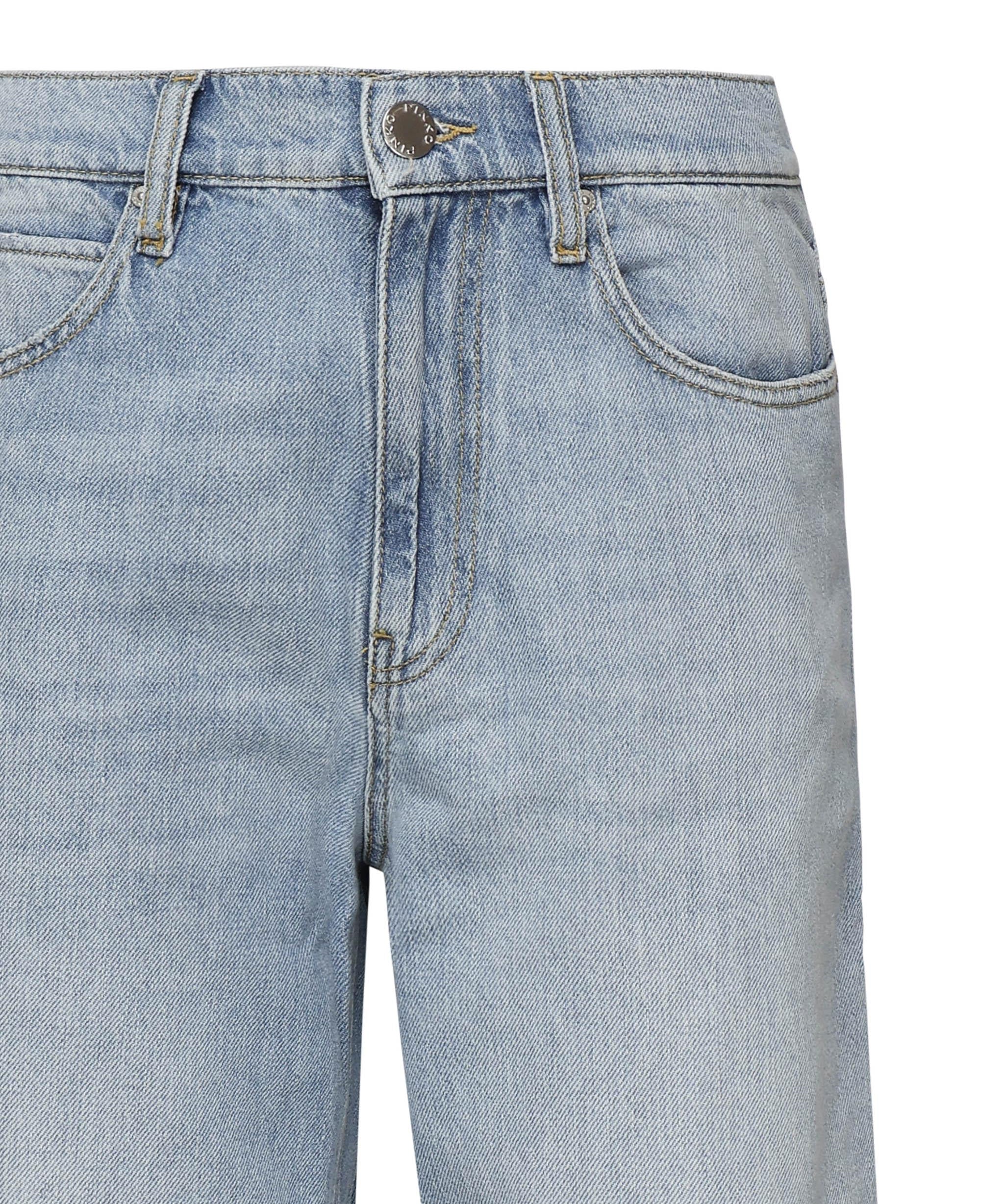 Jeans larghi con fondo sfrangiato<BR/> 103857 A2E5PJN PINKO 