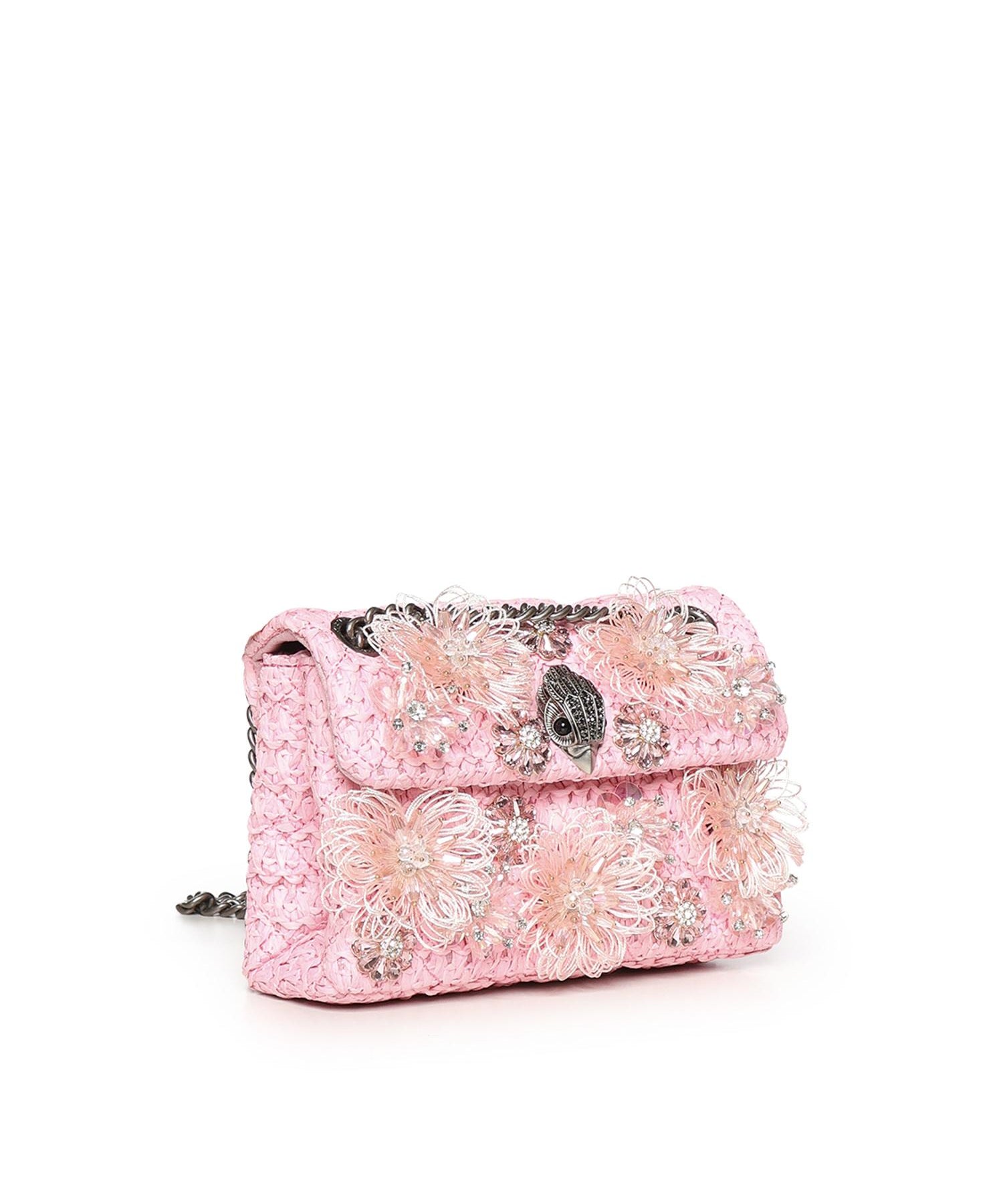 Borsa mini Kensington in rafia 5603498999 PINK KURT GEIGER 