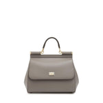 Borsa a mano Sicily grande in pelle Dauphine BB6002 B100180045 DOLCE & GABBANA 