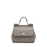 Borsa a mano Sicily grande in pelle Dauphine BB6002 B100180045 DOLCE & GABBANA 